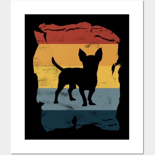 Chihuahua Distressed Vintage Retro Silhouette Posters and Art